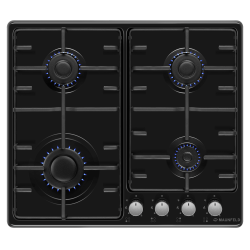  Газовая варочная панель MAUNFELD EGHE.64.3STS-EB/G