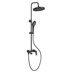 Душевая система с тропическим душем  HB24553-3 графит