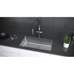 Кухонная мойка (подстольный+врезной) KuchenStern MULTI 80 AISI 304/R25 Нерж. сталь 80 см. 554SS50 купить - цену уточняйте