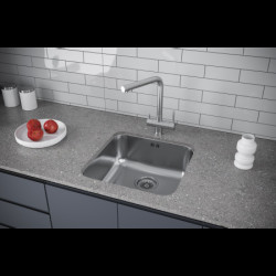 Кухонная мойка под столешницу KuchenStern RUND 45 AISI 304/R65 нержавеющая сталь 650SS60  купить- цену уточняйте